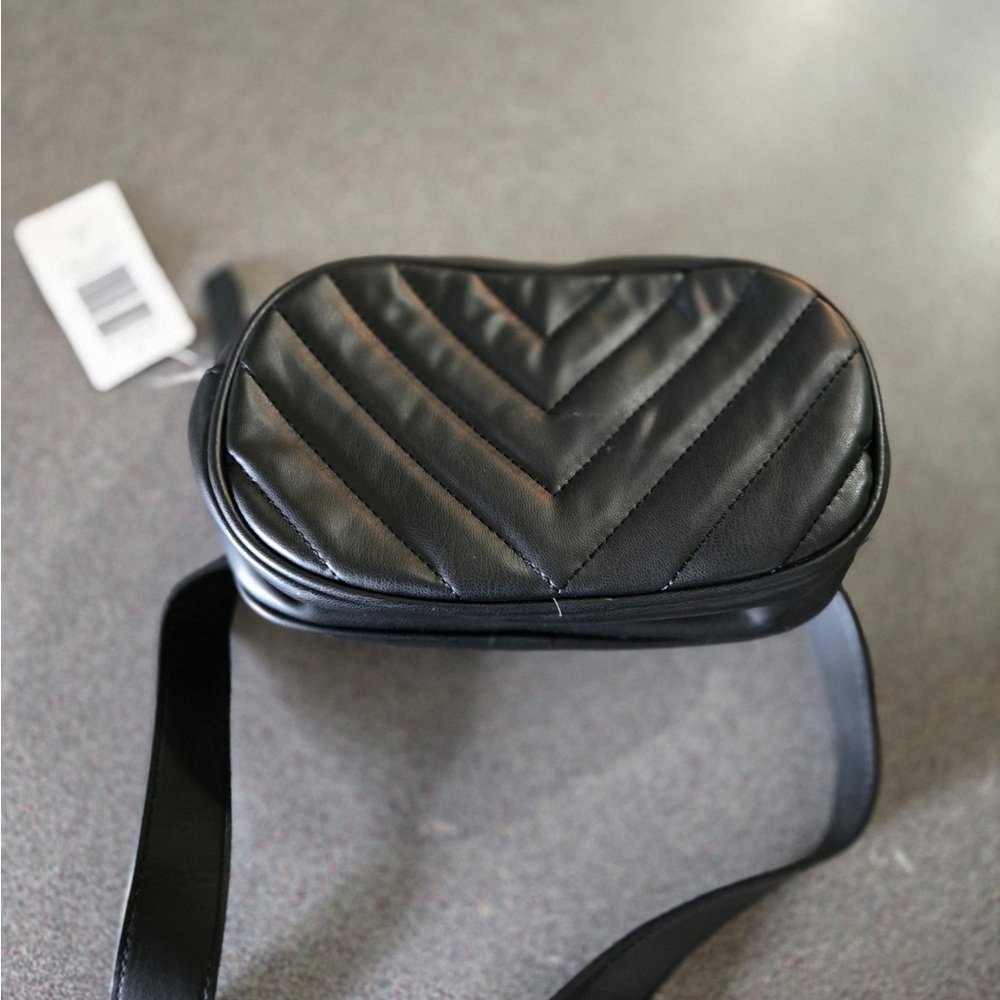 Torrid Quilted Black Leather Crossbody Bag